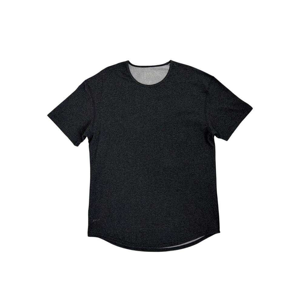 BYLT Drop-Cut LUX Tee Shirt Gray Slim Tapered Fit Wrinkle Resistant Men's XL